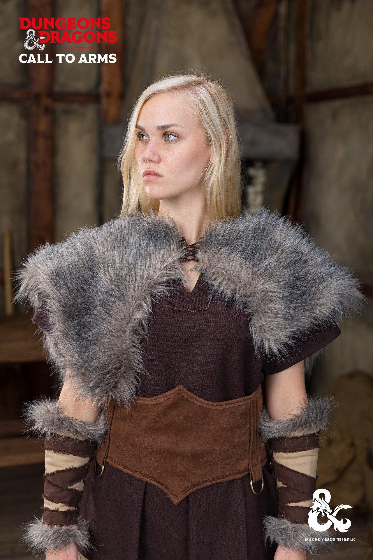 Dungeons & Dragons Barbarian Cape Cloak - Fantasy Roleplay Costume for Cosplay, LARP & D&D Game Nights