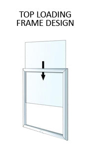 22x28 Heavy Duty Steel Indoor Sign Stand with Double Post for Posters & Graphics - Two-Sided Viewing for Retail Stores, Events & Trade Shows