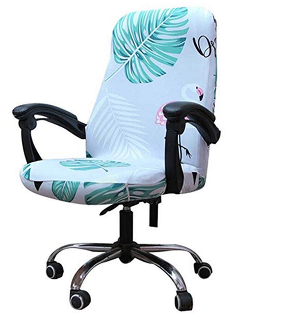 Zerci Universal Swivel Chair Cover - Split Protective & Removable Office Chair Cover for Computer, Task, and Rotating Chairs (Armrest Compatible) - Perfect for Home Office, Gaming, and Workspace Comfort