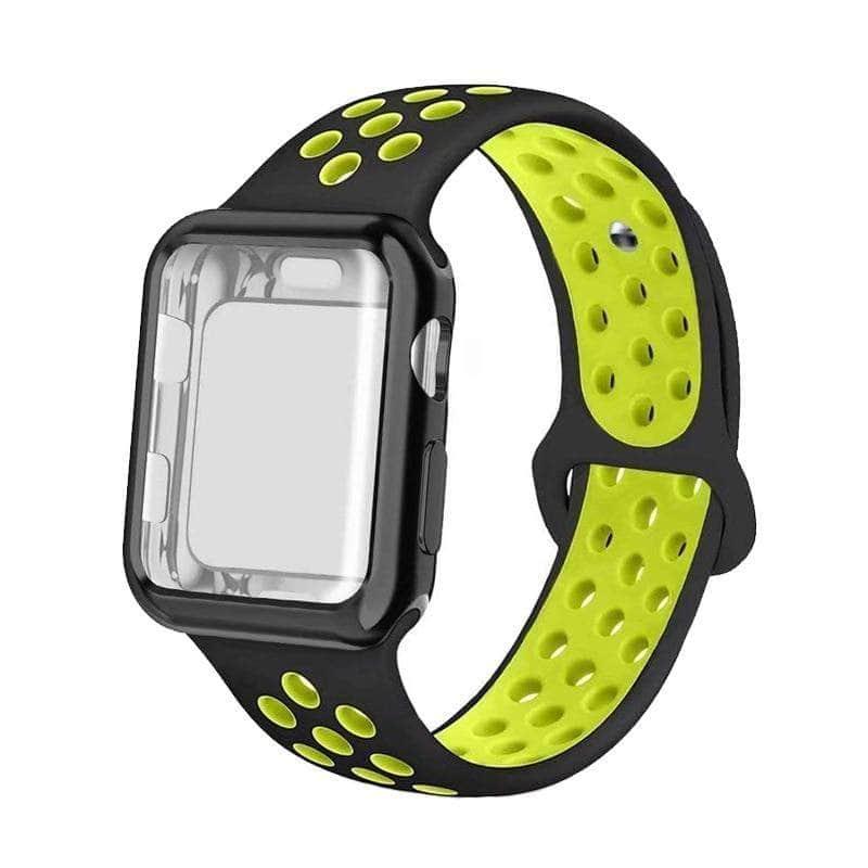 Premium Silicone Protective Case for Apple Watch Series 6/5/4/3/2/1/SE - 44mm 42mm 40mm 38mm - Shockproof & Scratch-Resistant Cover for Workout, Running & Daily Use