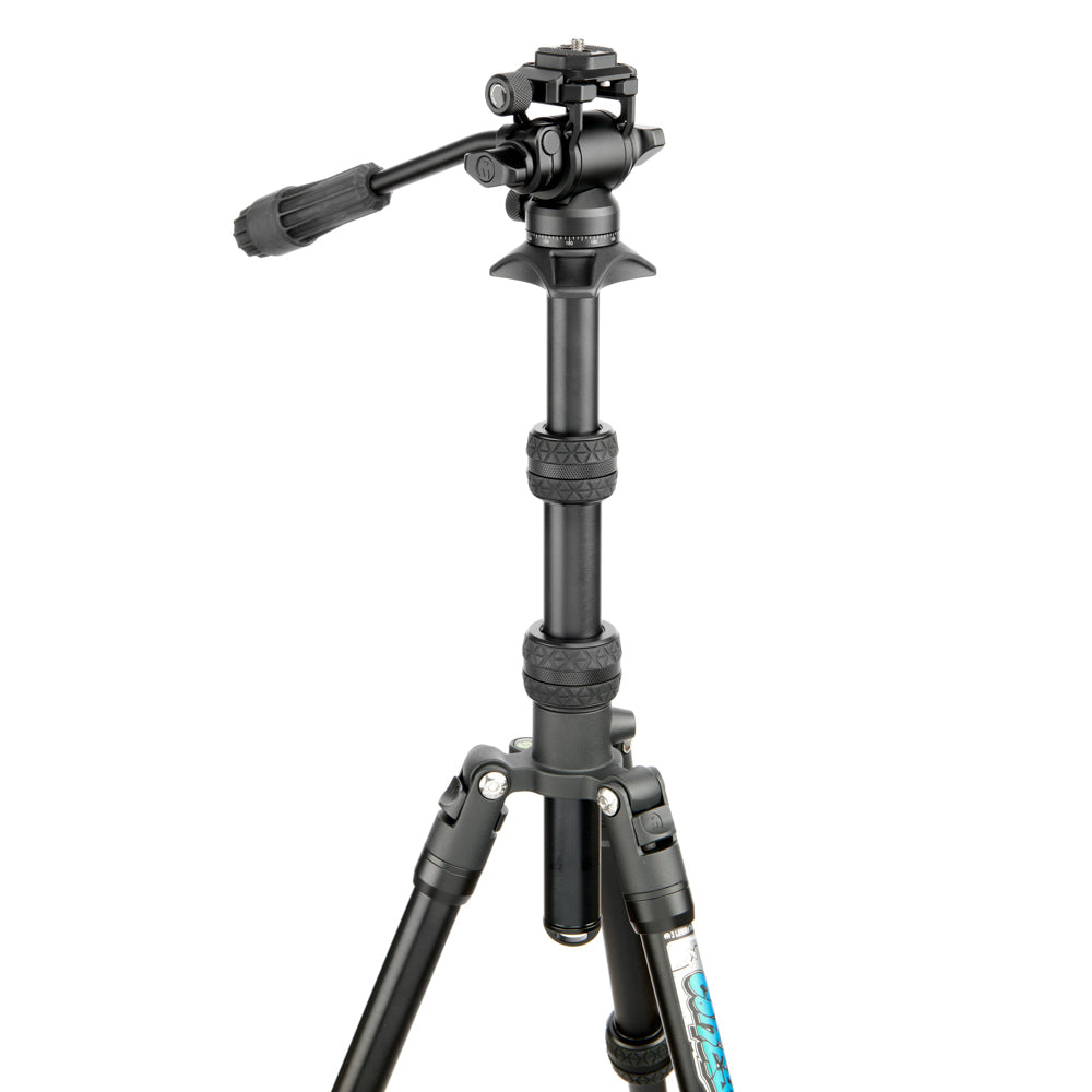 Punks Corey 2.0 Professional Video Tripod Kit with AirHed Trinity Stabilizer - Heavy Duty Camera Stand for DSLR, Mirrorless & Smartphones - Perfect for Vlogging, Live Streaming & Outdoor Photography