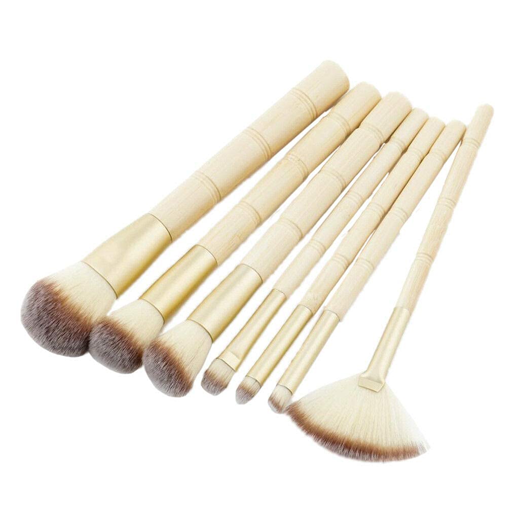 Ubersweet® 7-Piece Bamboo Concealer Brush Set - Professional Makeup Brushes for Flawless Coverage | Perfect for Contouring, Highlighting & Everyday Makeup Application