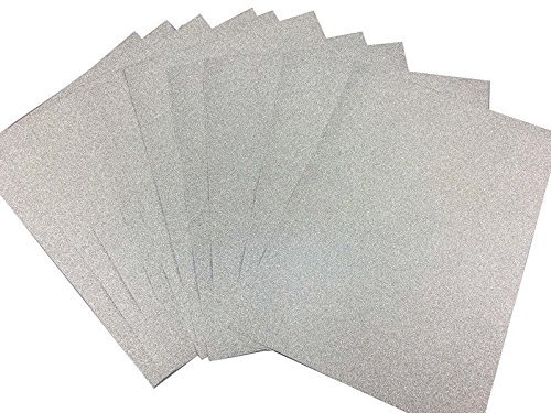 10pcs A4 Silver Glitter Cardstock Sheets - Premium DIY Craft Paper for Card Making, Scrapbooking, Gift Wrapping, Box Decor & Tissue Paper Projects - Perfect for Birthdays, Weddings & Party Decorations