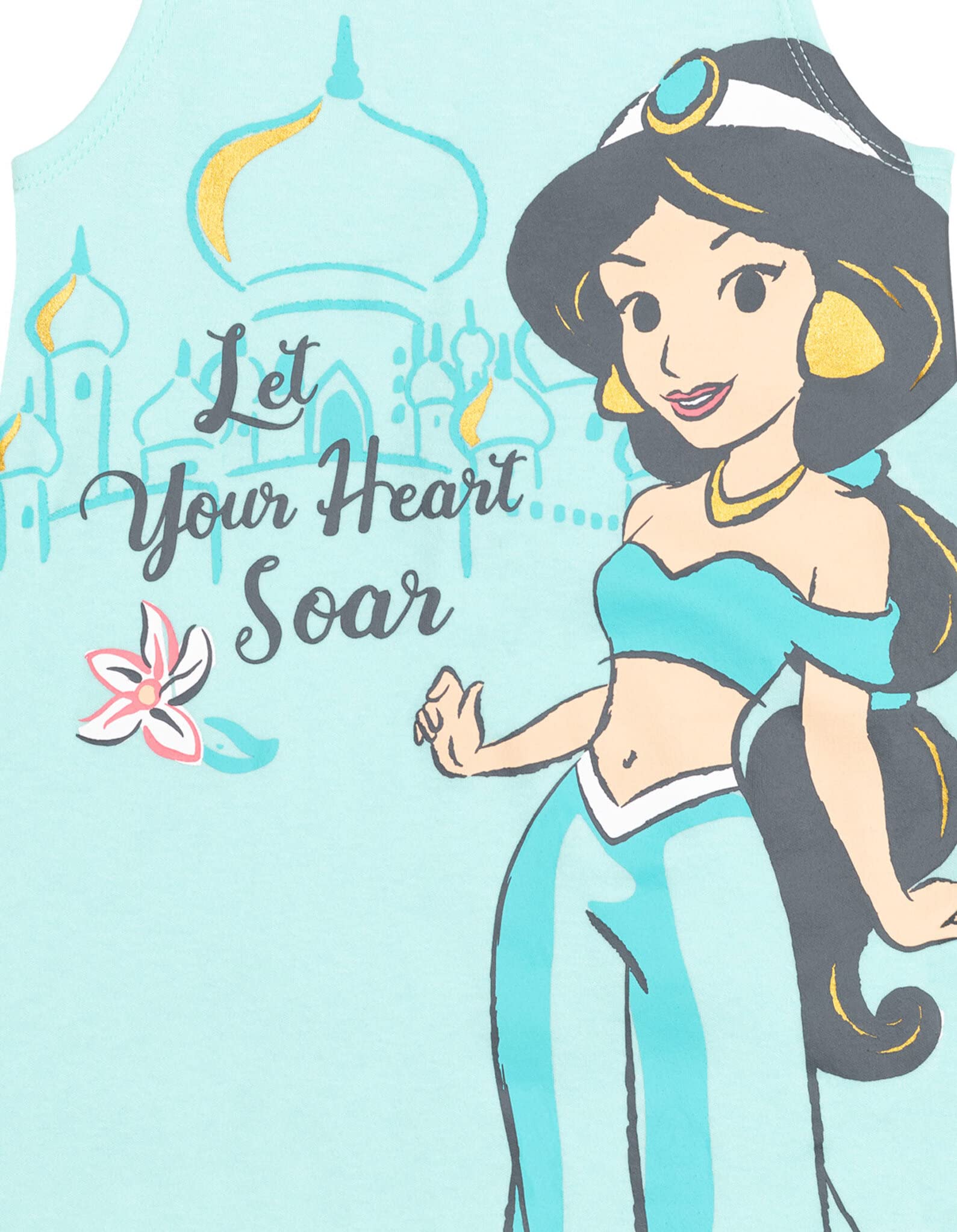 Disney Princess Rapunzel Ariel Belle Jasmine Aurora Baby Girls Snap Romper and Headband Set - Newborn to Toddler Outfit for Birthday, Photo Shoots & Special Occasions