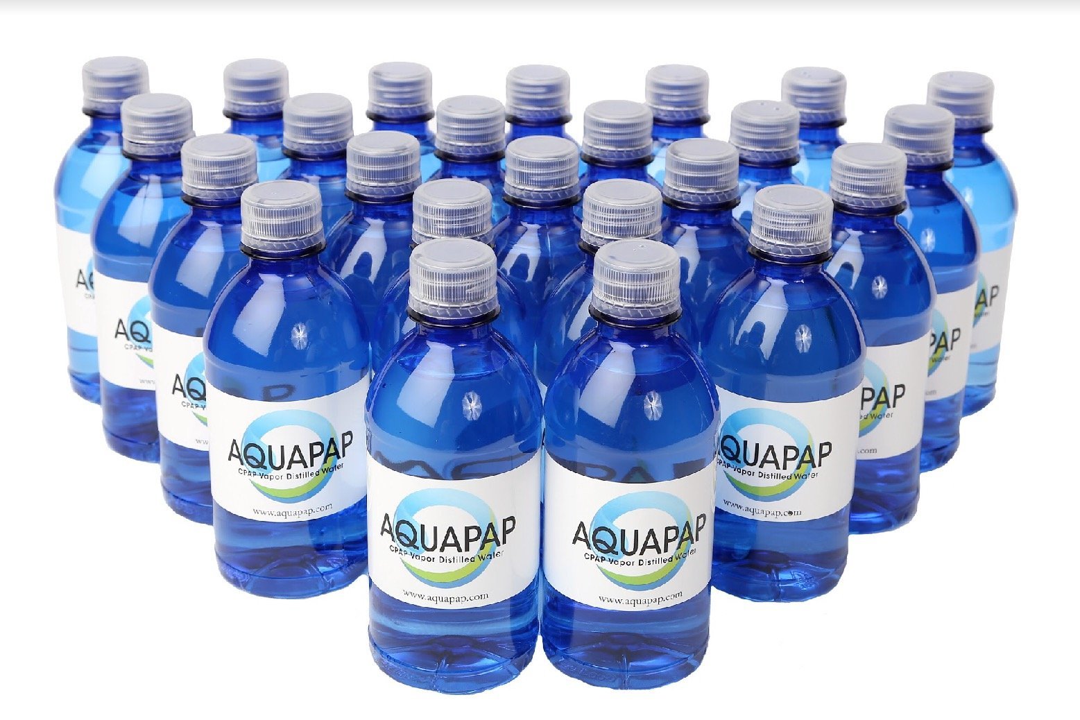 Pure Aquapap Vapor Distilled Water - 24 Pack of 12oz Bottles | Hydration for Home, Office & Travel | BPA-Free Purified Drinking Water for Coffee, Baby Formula & Medical Use