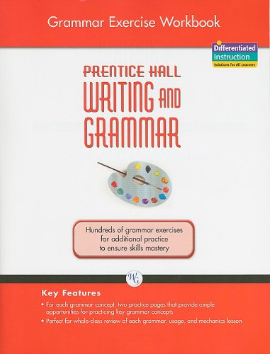 Prentice Hall Writing and Grammar Grade 8 Workbook - Grammar Exercises for Middle School Students - Perfect for Homeschooling & Classroom Learning