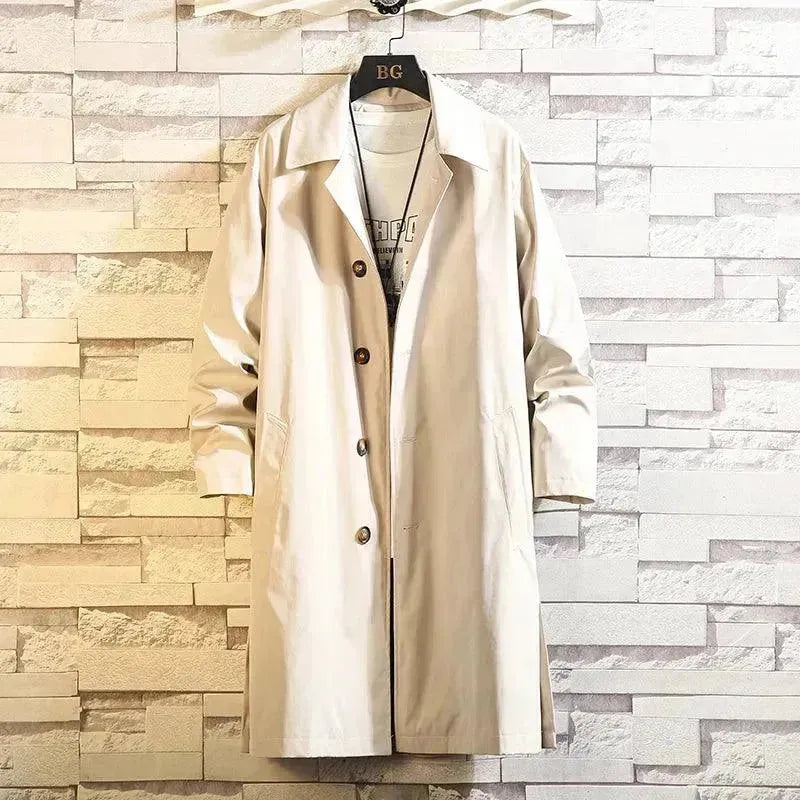 Stylish Men's Oversized Car Coat - Trendy Winter Long Coat for Men - Perfect for Casual Outings, Office Wear & Outdoor Activities