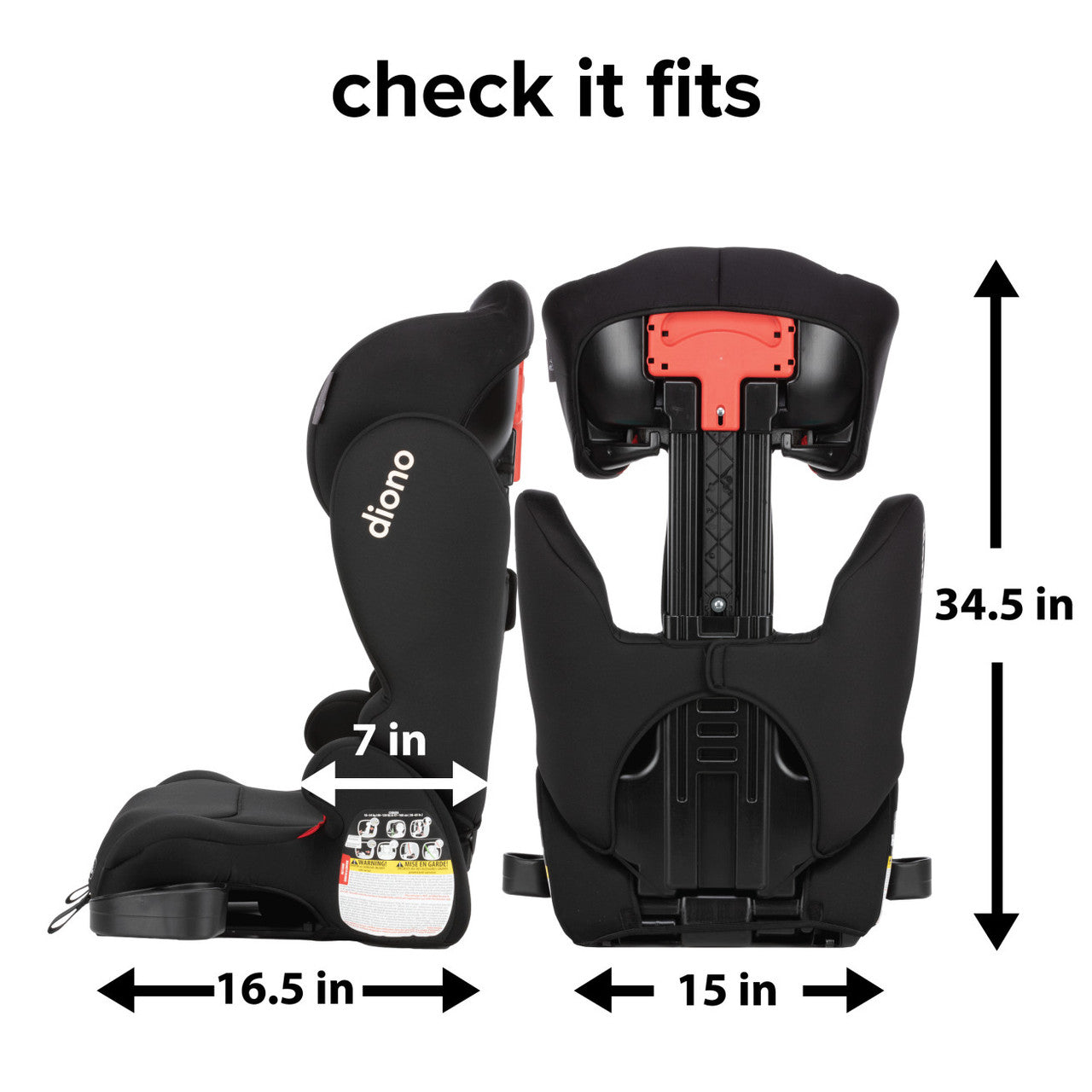 Diono Cambria 2XT Booster Car Seat for Kids - Safe & Comfortable High Back Booster Seat with Side Impact Protection - Perfect for Travel & Everyday Use