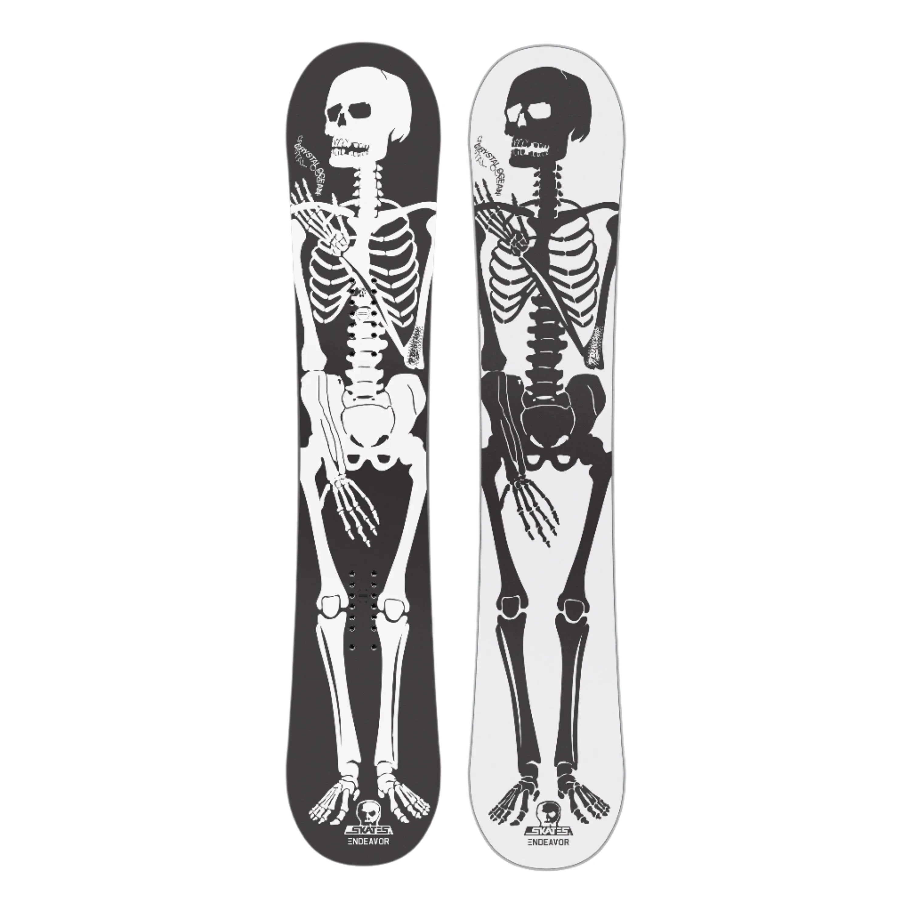 Endeavor Skull Skates Snowboard 2025 - Premium Freestyle Snowboard for Men & Women | Perfect for Park, Pipe & All-Mountain Riding