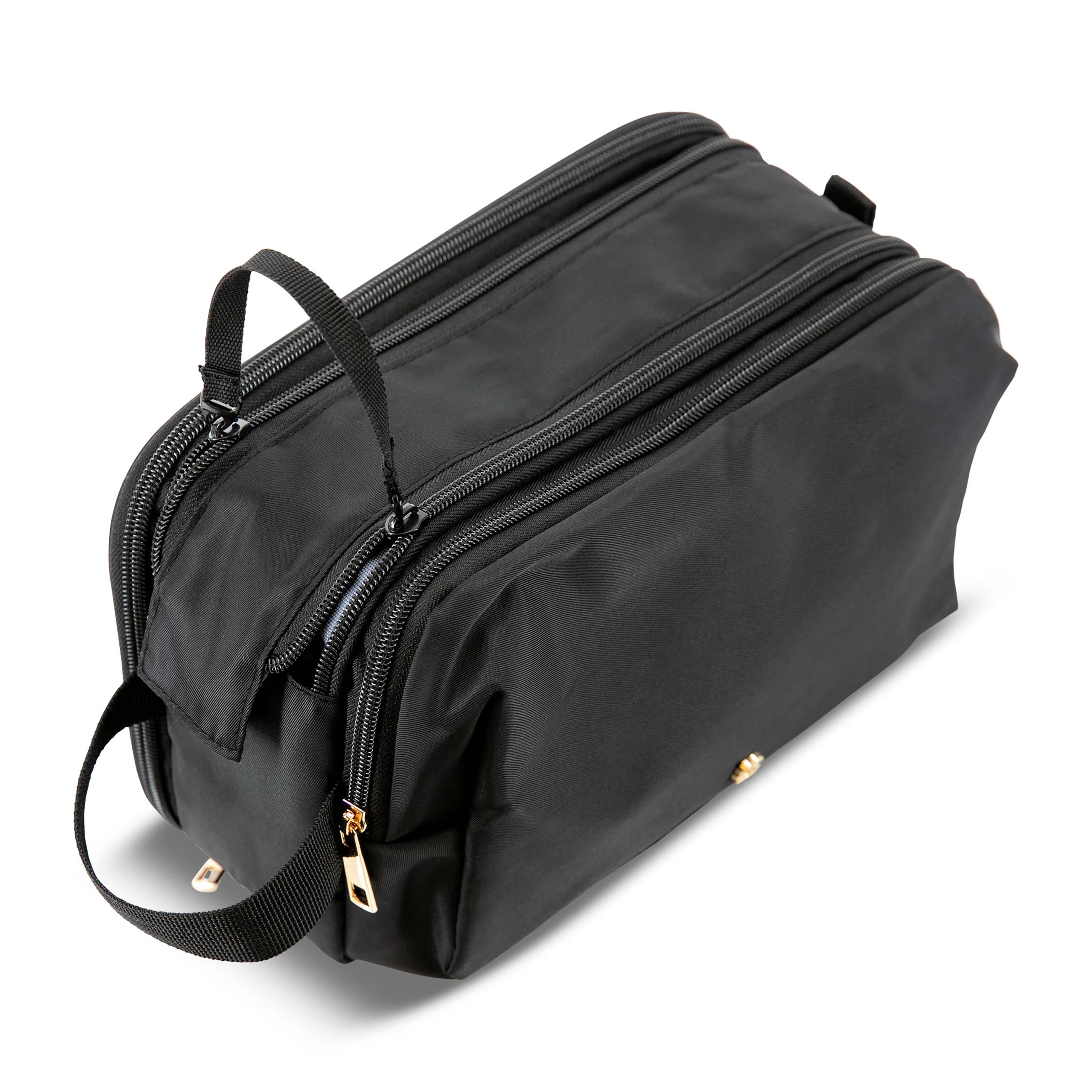 Samsonite Companion Bags Top Zip Deluxe Travel Kit - Premium Toiletry Organizer for Men & Women | Perfect for Air Travel, Gym, Camping & Business Trips