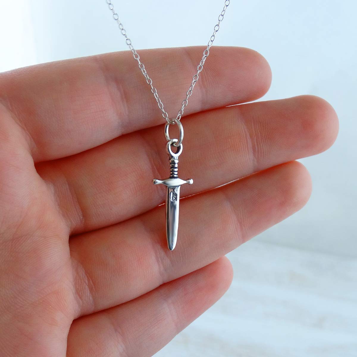 FashionJunkie4Life Unique Sterling Silver Pendant Necklace for Women - 18