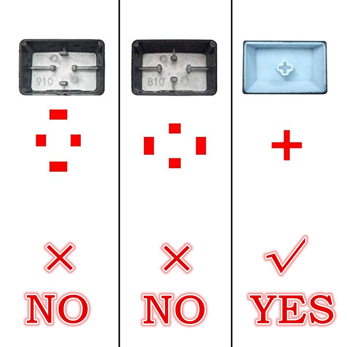 UV Coated WASD Arrow Keycaps - Backlit, Double Shot, OEM Profile for MX Mechanical Keyboards - Perfect for Gaming & Typing