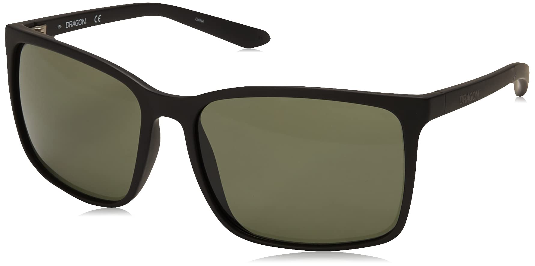 Dragon Alliance Men's Rune XL Rectangular Sunglasses - UV Protection Polarized Lens for Driving, Fishing & Outdoor Activities