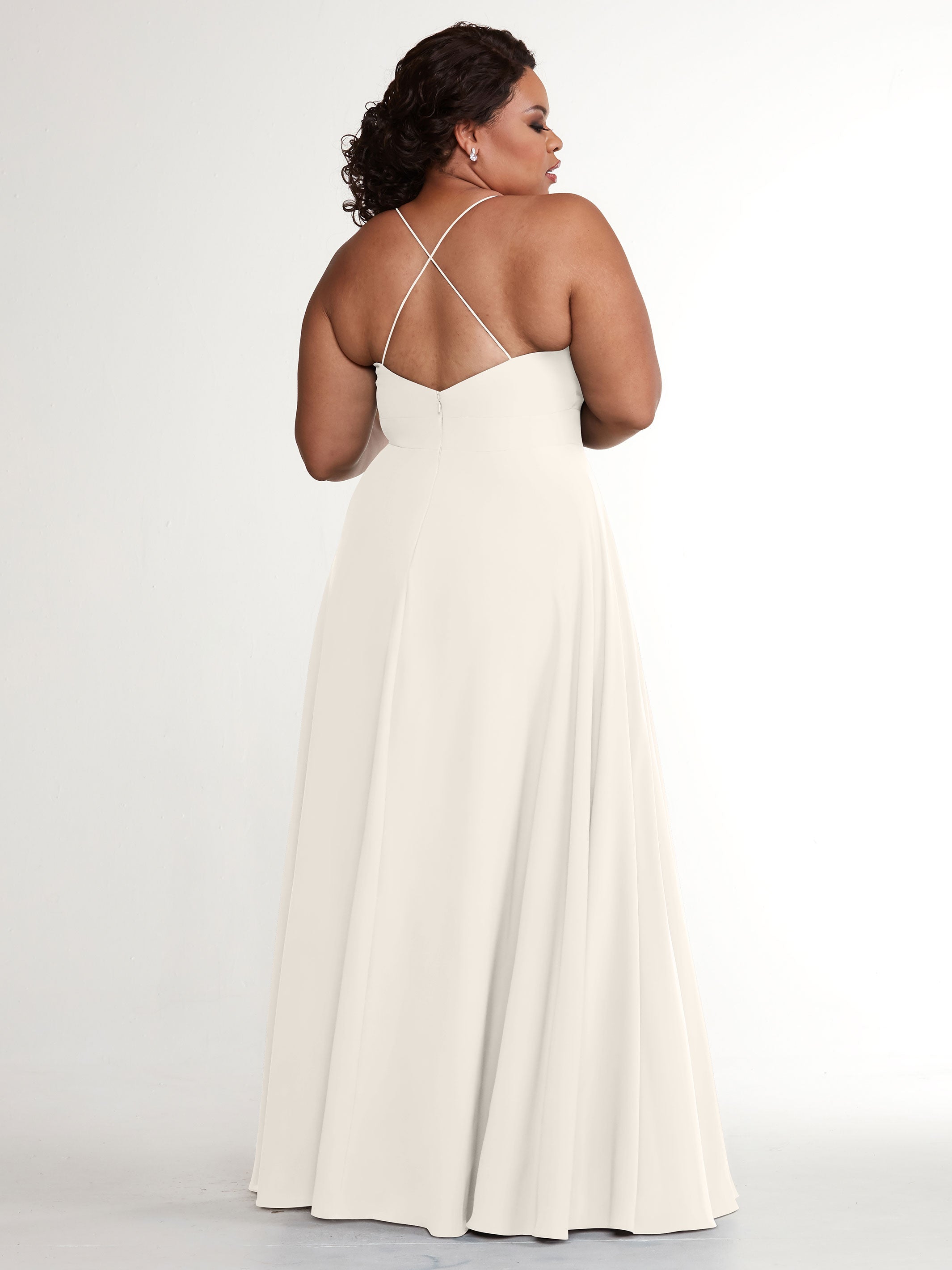 Elegant 83027 Simple Stretch Chiffon A-Line Bridesmaid Dress with Pleats - Perfect for Weddings, Formal Events & Special Occasions