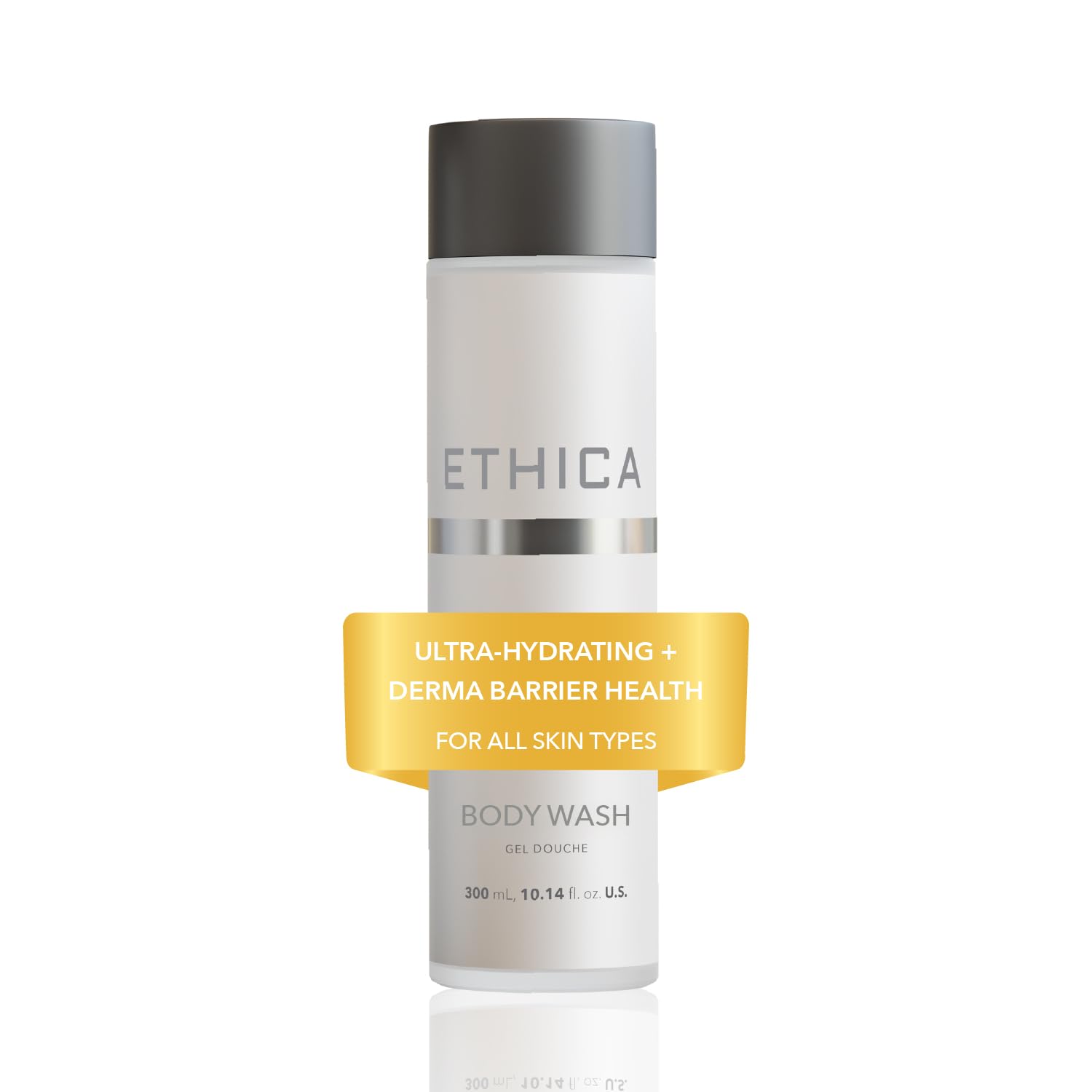 Ethica Ultra-Hydrating Body Wash for Dry Skin - 10.14oz/300ml Moisturizing Shower Gel with Natural Oils | Perfect for Daily Hydration & Sensitive Skin Care