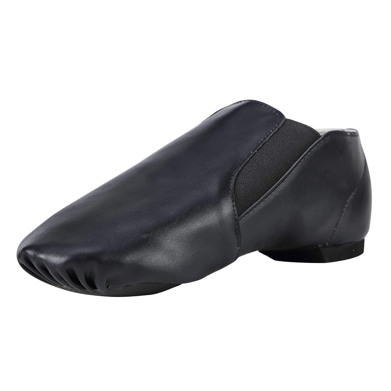 Dynadans PU Leather Jazz Dance Shoes for Kids - Slip On with Side Elastics for Girls & Boys (Toddler/Little Kid/Big Kid) - Perfect for Jazz, Ballet, Dance Class & Performance