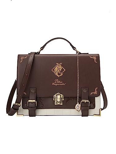 **Genshin Impact Official Diluc Ragnvindr Messenger Bag - Cosplay Shoulder Bag, Retro Style Backpack for Anime Fans - Perfect for Conventions, School & Daily Use**