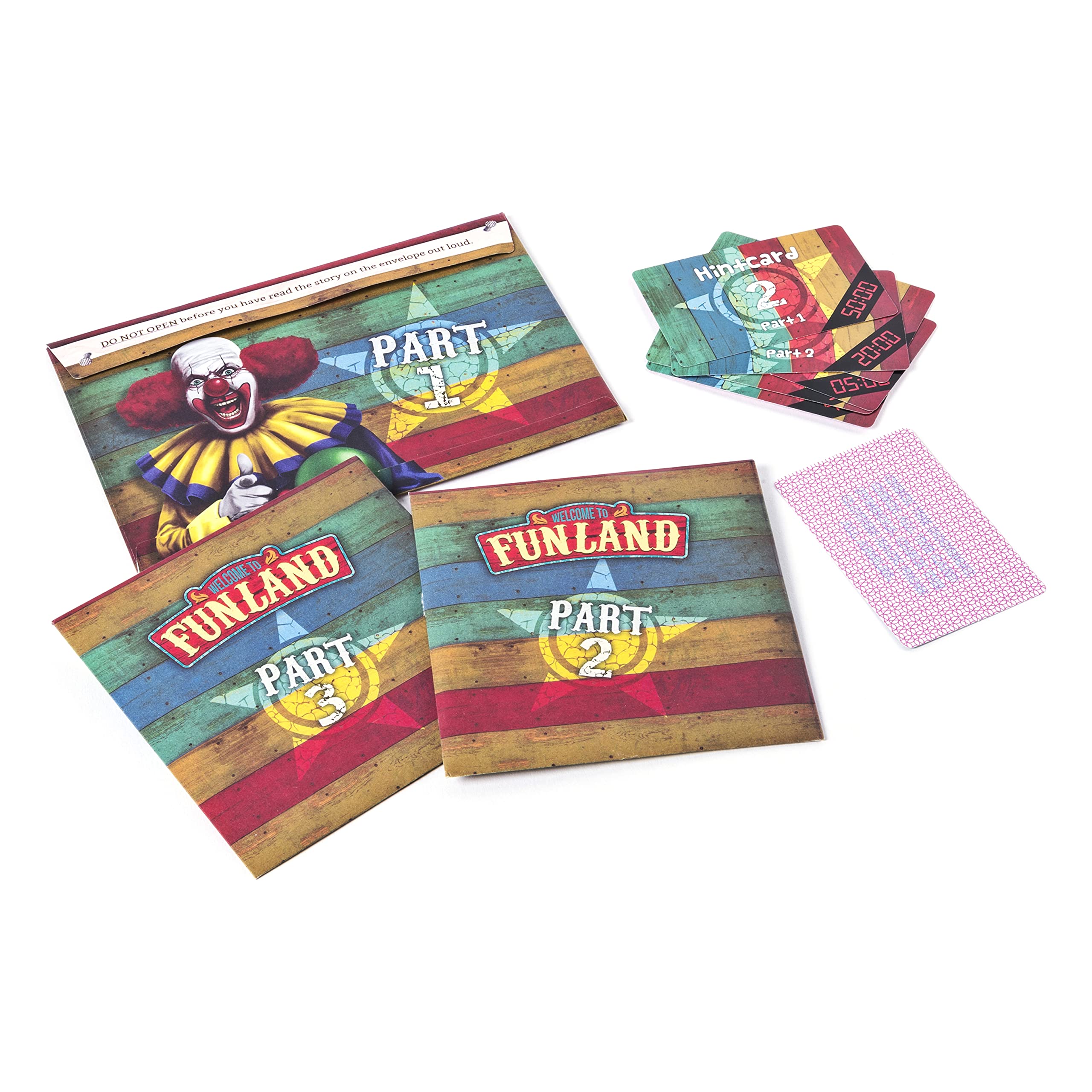 Spin Master Games - Escape Room The Game: Welcome to Funland Expansion Pack | Family Board Game for Teens & Adults, Perfect for Game Nights & Team Building Activities