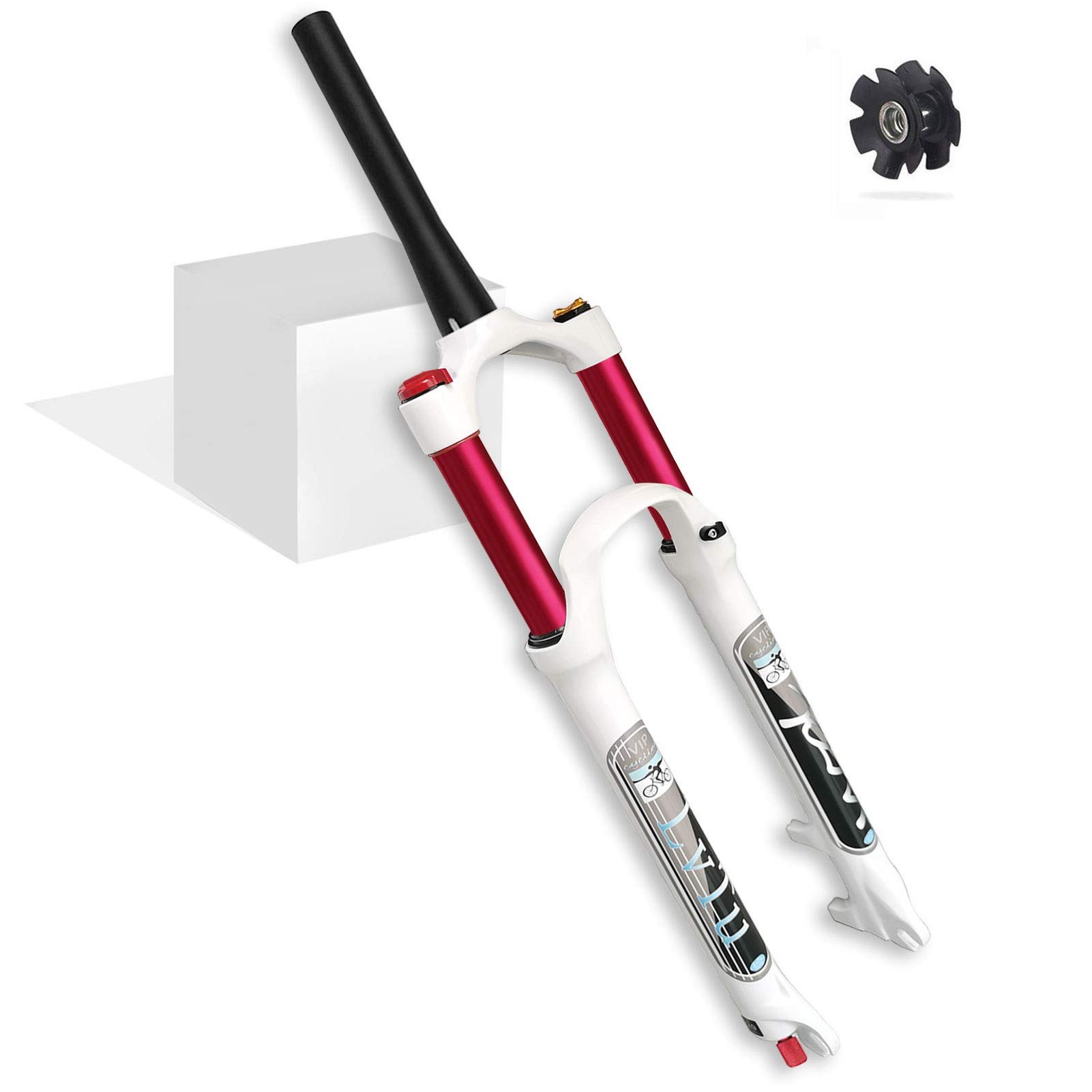 **Air Front Fork 26/27.5/29 Inch Magnesium Alloy MTB Suspension Fork - Straight/Tapered Tube for 1.5-2.45