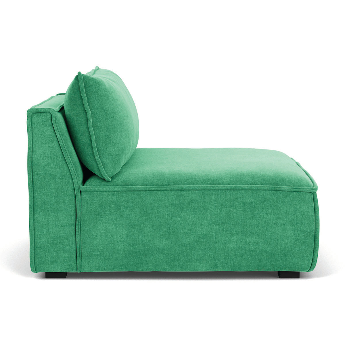 Daphne Fabric Modular 1-Seater Sofa (Armless) - Compact & Stylish for Small Spaces, Apartments, and Living Rooms