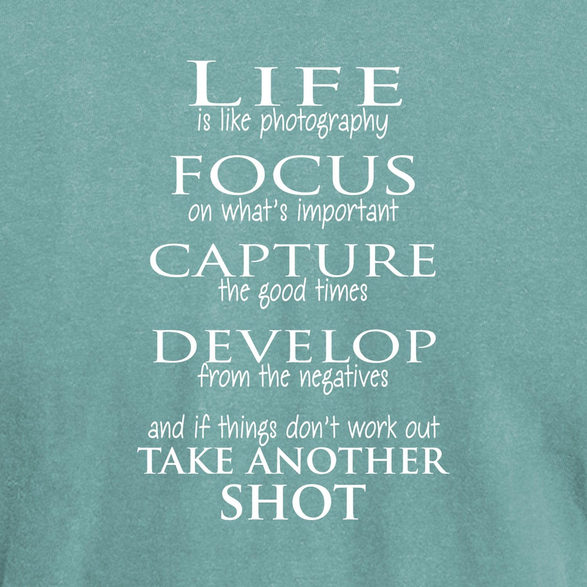 Life is Like Photography T-Shirt for Men | Comfort Colors Cotton Tee | Casual Wear, Photography Enthusiast Gift, Everyday Outfit