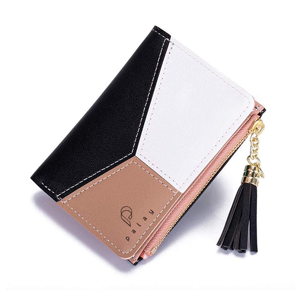 PALAY Women's Small PU Leather Wallet - Slim Credit Card Holder with Zipper Coin Purse - Secure RFID Blocking Card Case for Women & Girls | Perfect for Travel, Shopping, and Everyday Use