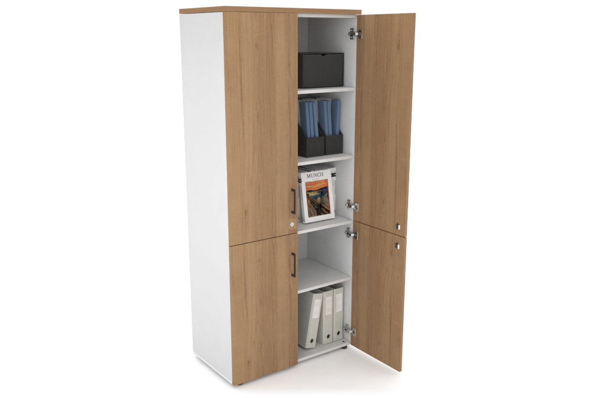 Large Storage Cabinet with Small & Medium Doors - 800W x 1870H x 450D - Perfect for Office, Classroom, or Warehouse Organization