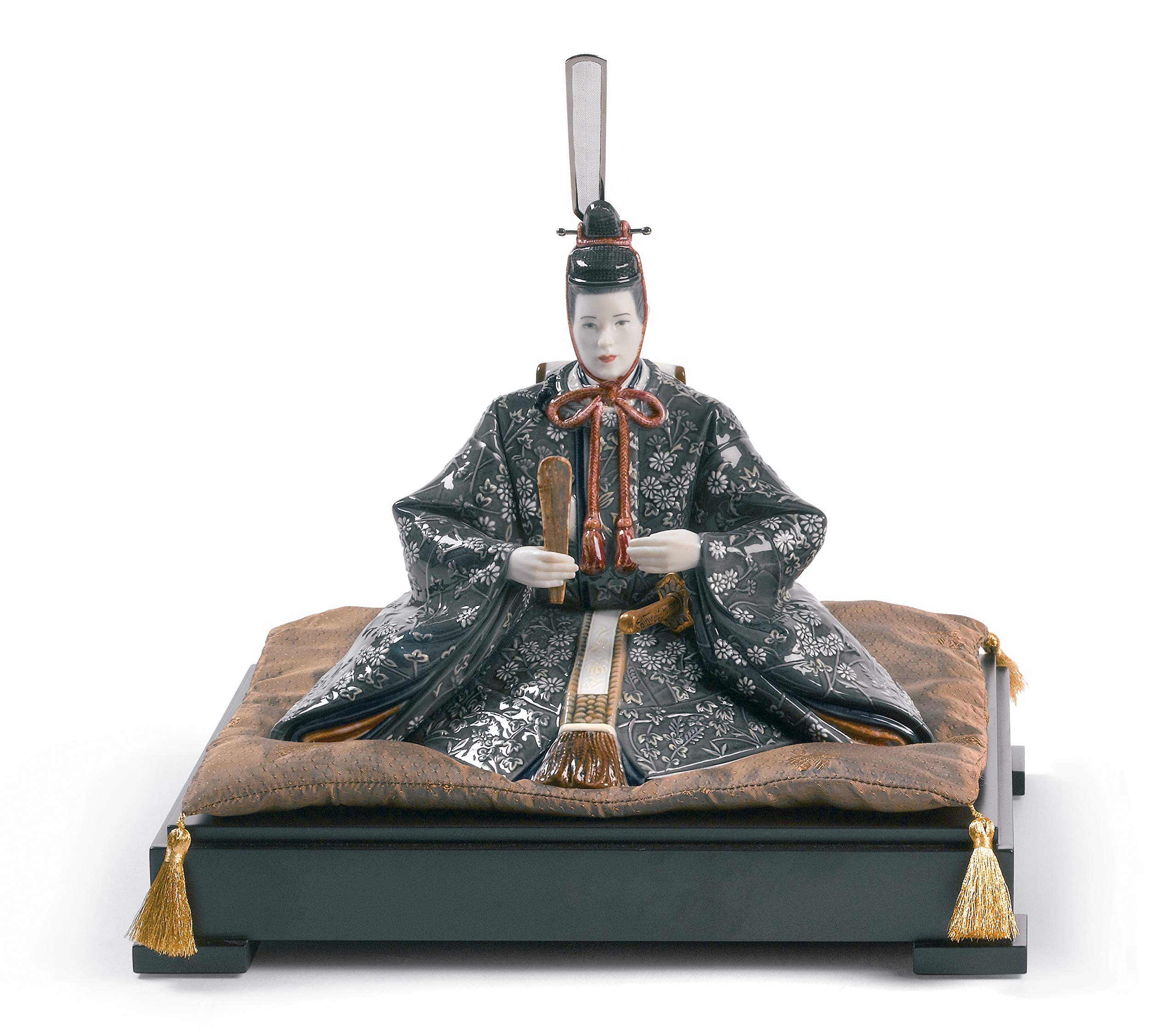 Lladro Porcelain Hina Doll Emperor Figurine - Japanese Decor Gift
