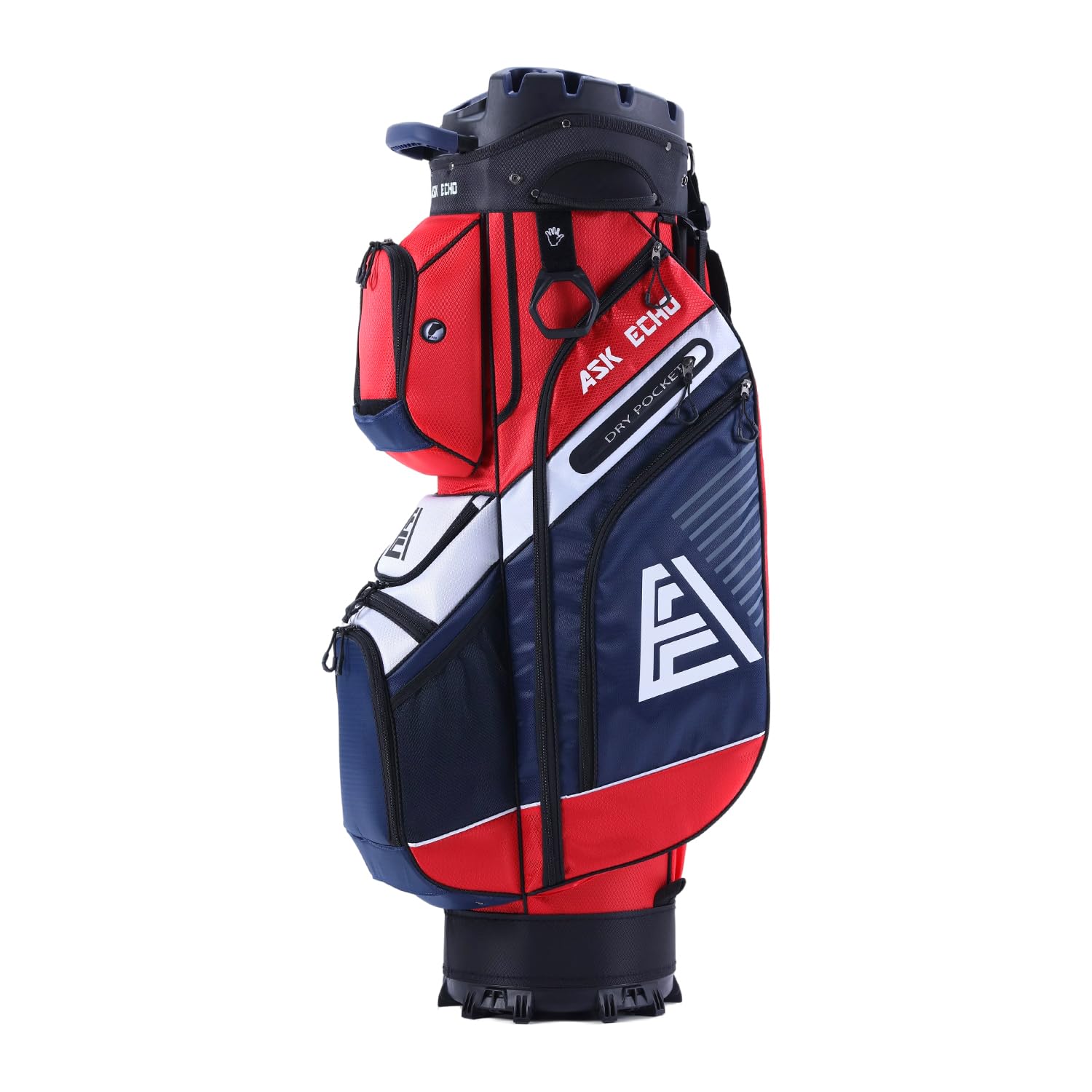 Premium ASK ECHO T-Lock 14-Way Golf Cart Bag with Organizer Divider - Waterproof Rain Cover & Comfort Handles - Durable Golf Bag for Men - Perfect for Country Clubs & Tournament Play