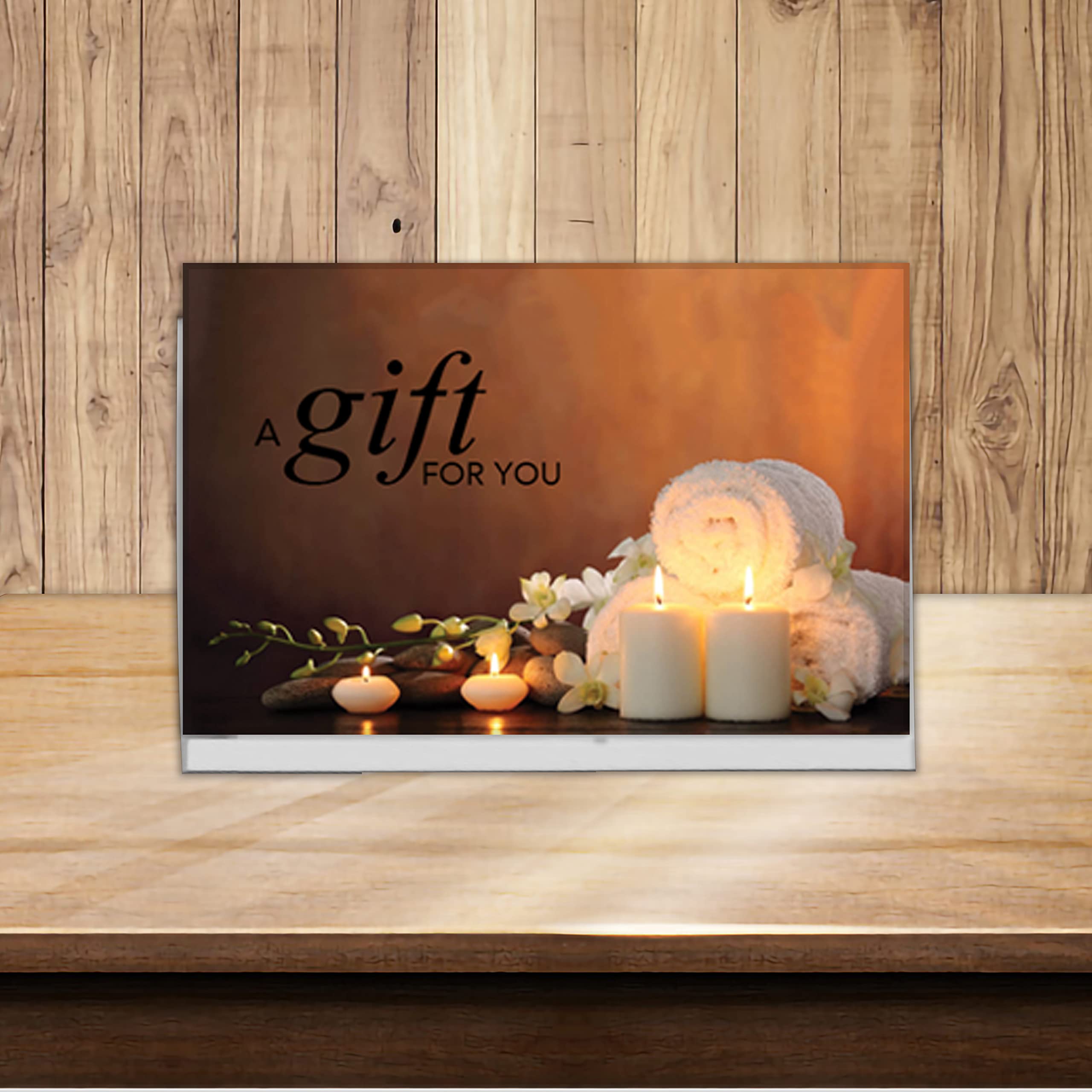 500 Pack Gift Card Presenter with Serenity Candle - Elegant Gift Box for Holidays, Birthdays & Corporate Events - Perfect for Retail, Hotels & Customer Appreciation