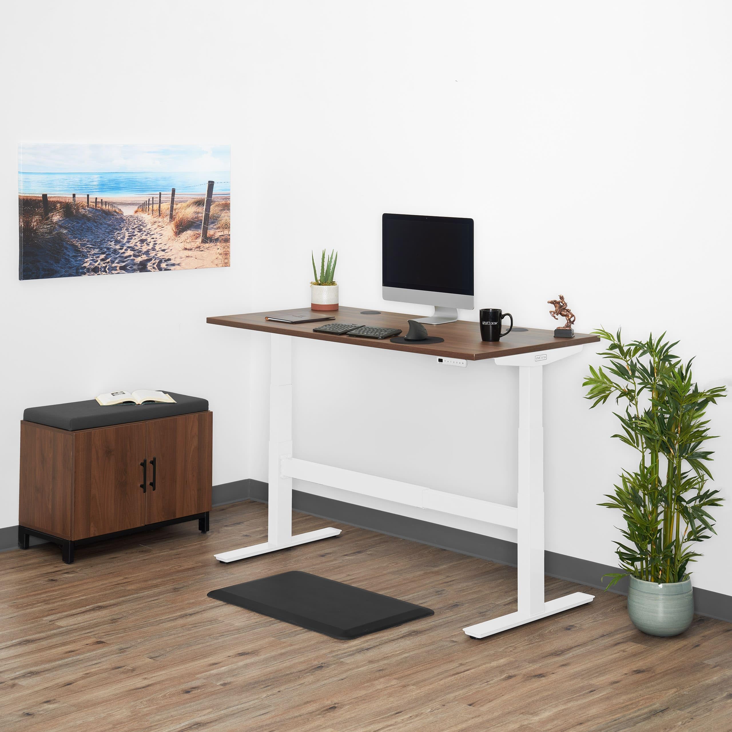 Uplift Desk V2 Commercial 2-Leg T-Frame Height Adjustable Standing Desk Frame - Industrial Style, No Desktop, Advanced Memory Keypad with Free Wire Tray | Perfect for Home Office, Workspace & Ergonomic Setup