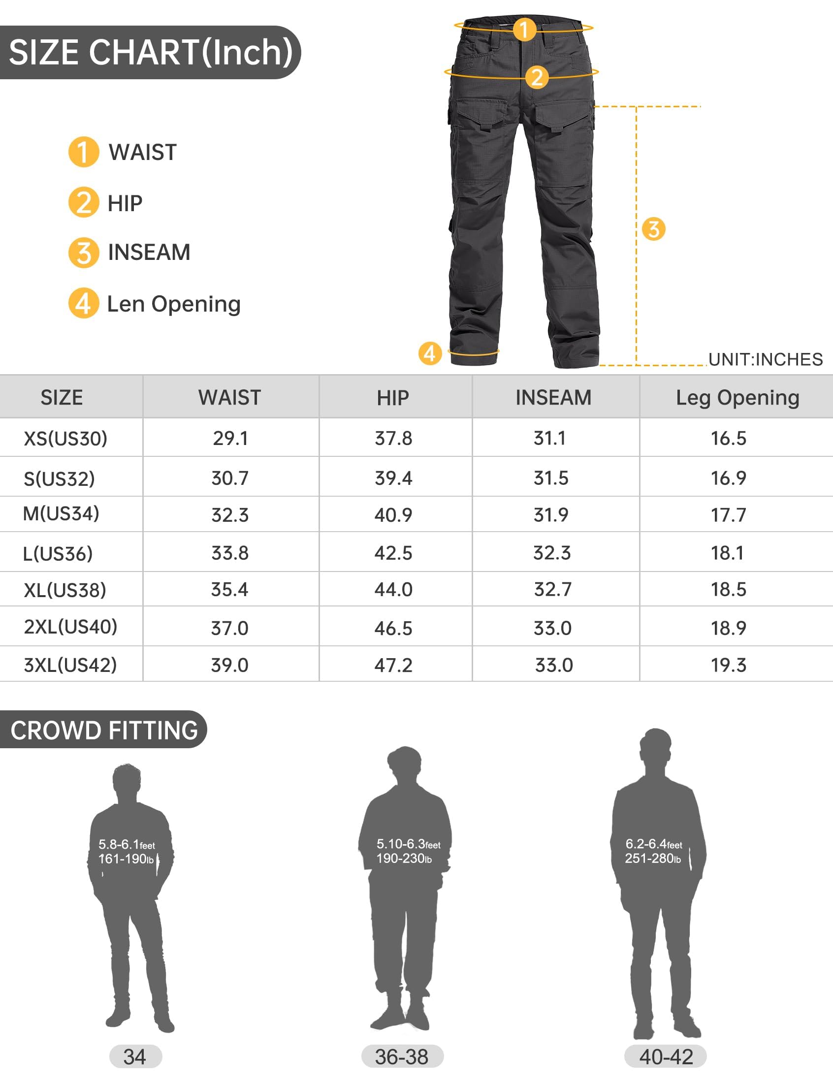 FREE SOLDIER Men's Tactical Cargo Pants - Ripstop Military Combat Hiking Work Pants for Outdoor Activities (Brown, 32W x 32L) - Perfect for Camping, Hiking, Airsoft & Everyday Wear