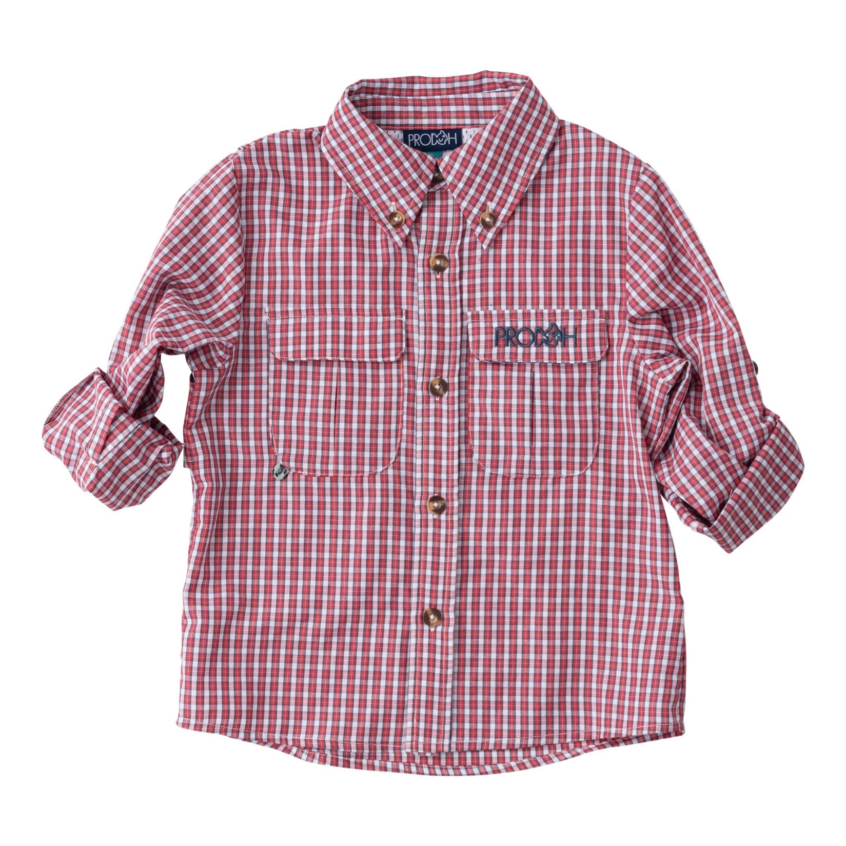 Long Sleeve Founders' Fishing Shirt - Winterberry Plaid Flannel Shirt for Men | Durable Outdoor Workwear & Casual Fall Winter Shirts for Fishing, Hunting, Camping & Hiking