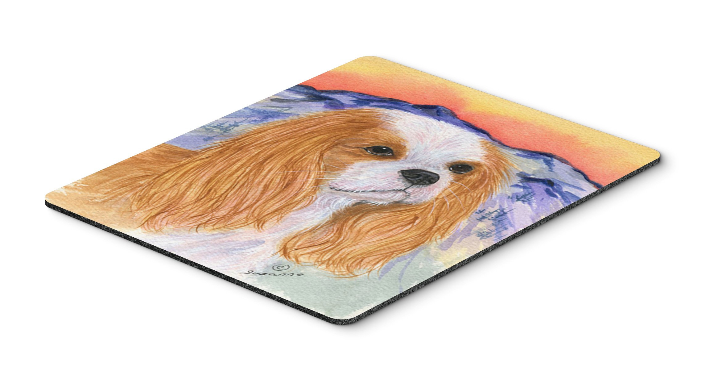 Cavalier Spaniel Mouse Pad & Hot Pad Trivet - Washable Large Mouse Mat for Home Office, Gaming, Computer & Laptop Use - Perfect Desk Accessory for Work & Play