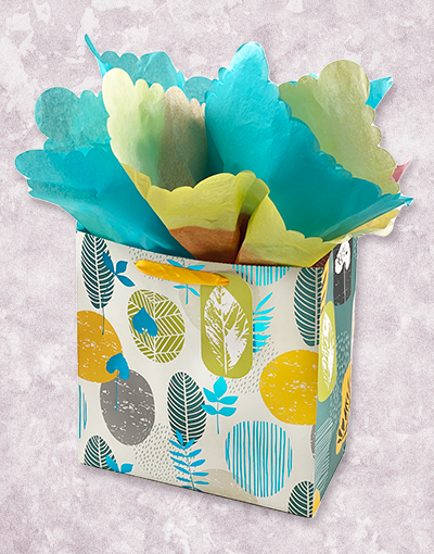 Forest of Fun Medium Square Gift Bags - Premium Party Favor Bags for Birthdays, Weddings & Baby Showers - Bulk Pack of 50