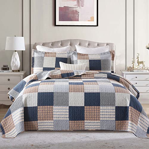 Navy/Brown/White