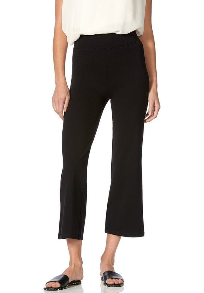 HUE Curbside Cropped Wide Leg Pants for Women - Comfortable High Waisted Trousers in Sizes S/M - Perfect for Work, Casual Outfits & Streetwear Fashion