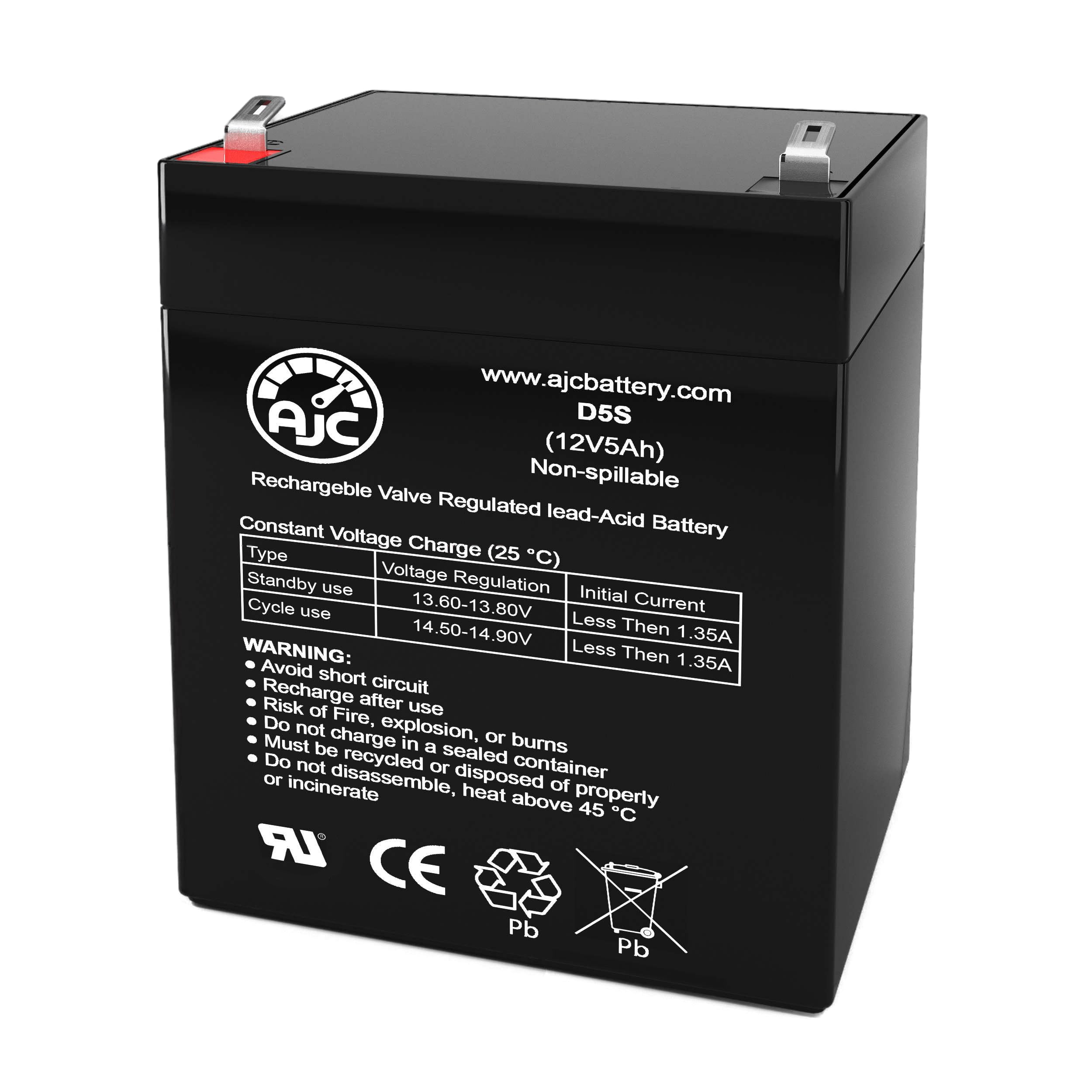 AJC 12V 5Ah Replacement Battery for Liftmaster 3500 Garage Door Opener - Perfect for Home & Commercial Garage Door Systems