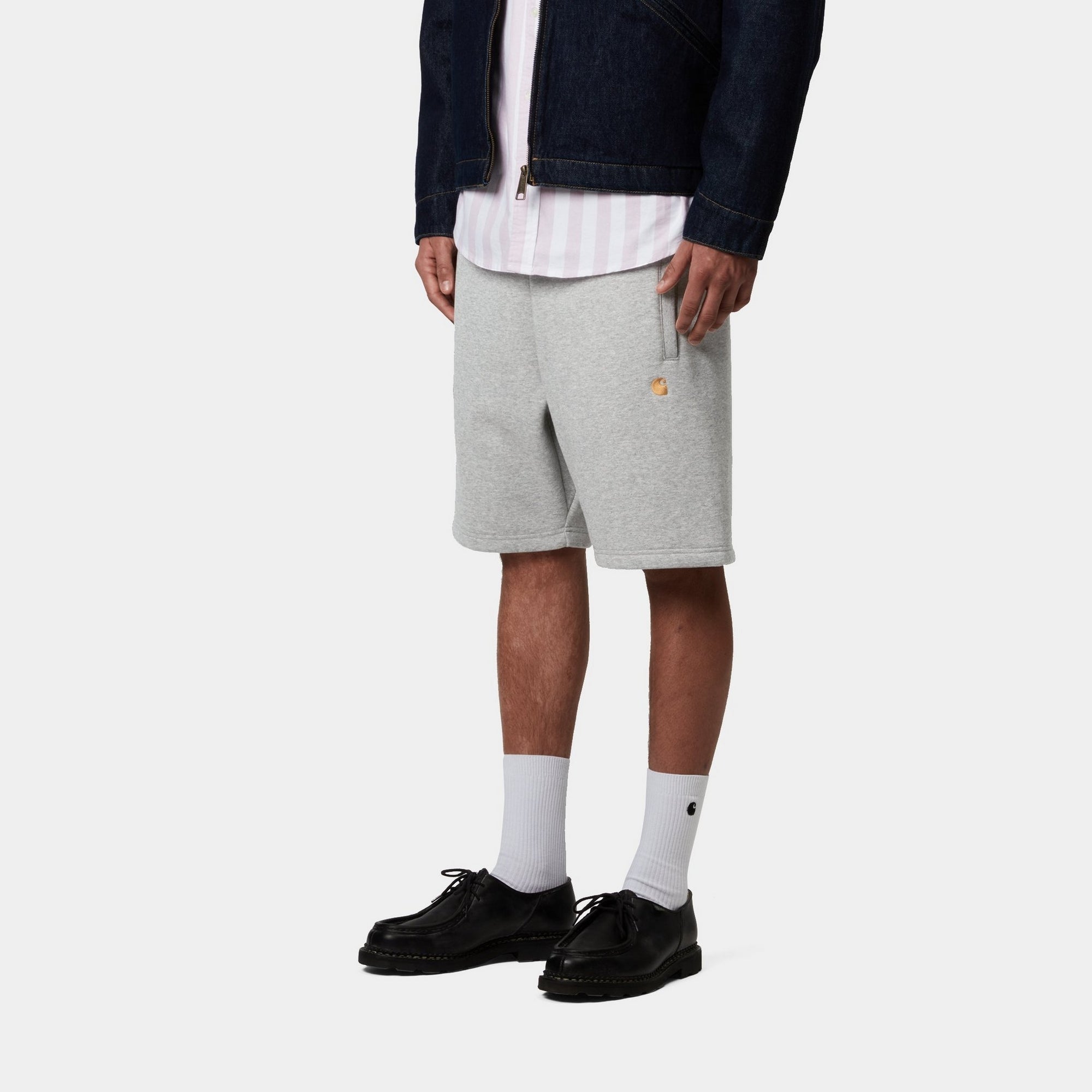 Chase Sweat Shorts for Men - Comfortable Athletic Running Shorts in Grey Heather | Perfect for Gym, Workout, and Casual Wear