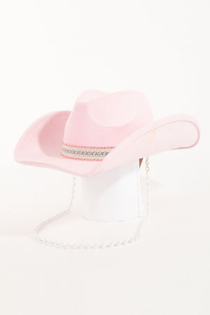 Stylish Pink Zig Zag Pattern Western Cowboy Hat for Women - Perfect for Rodeo, Music Festivals & Country Style Outfits