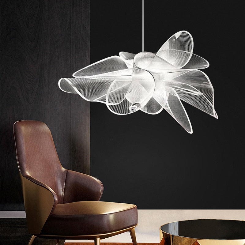 Exquisite Tulip Floral Chandelier - Elegant Crystal Ceiling Light Fixture for Dining Room, Bedroom & Living Room Decor