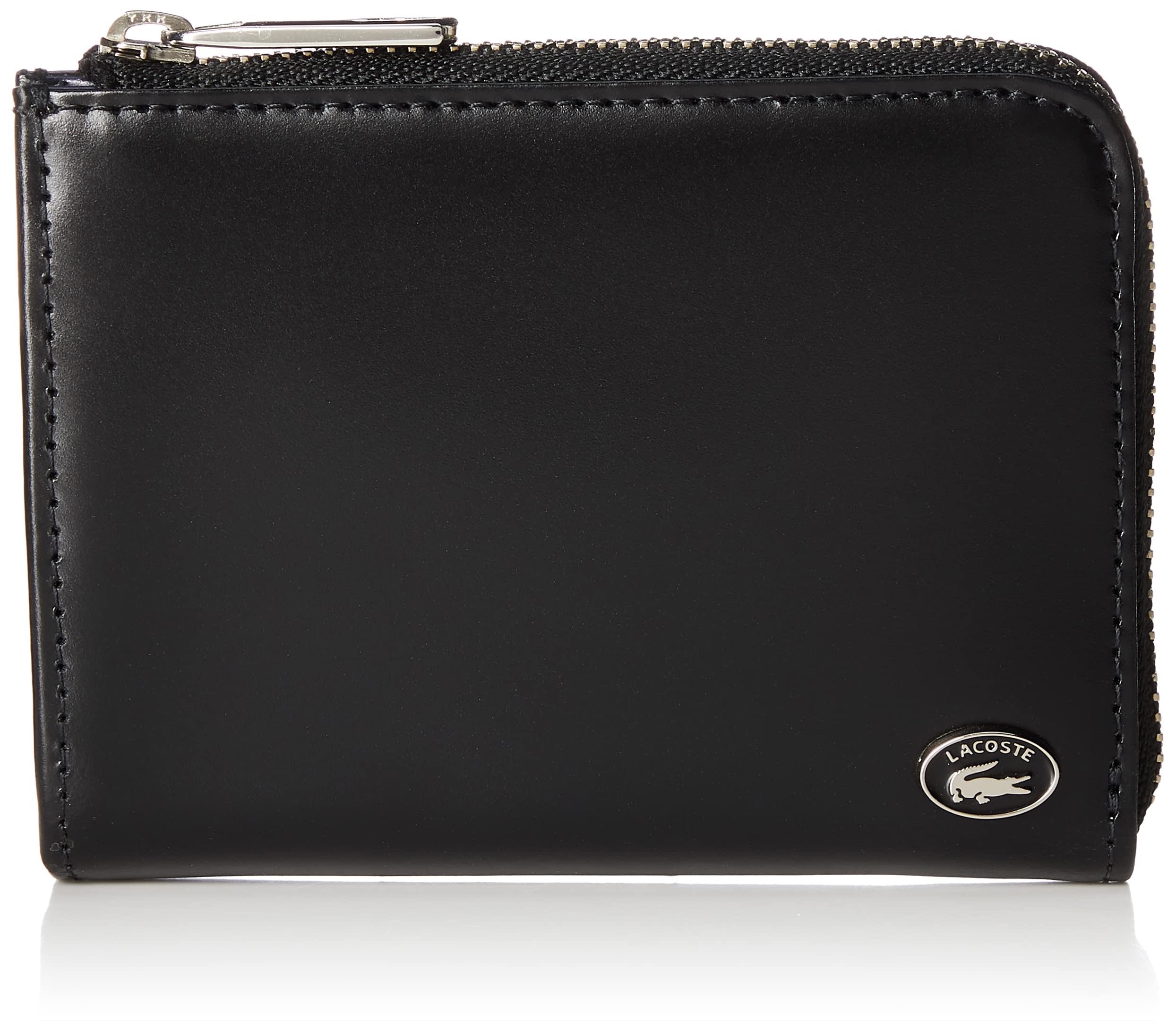 Lacoste Genuine Leather Wallet for Men - Slim Minimalist RFID Blocking Bifold with Coin Pocket | Perfect for Everyday Use, Travel & Gifting