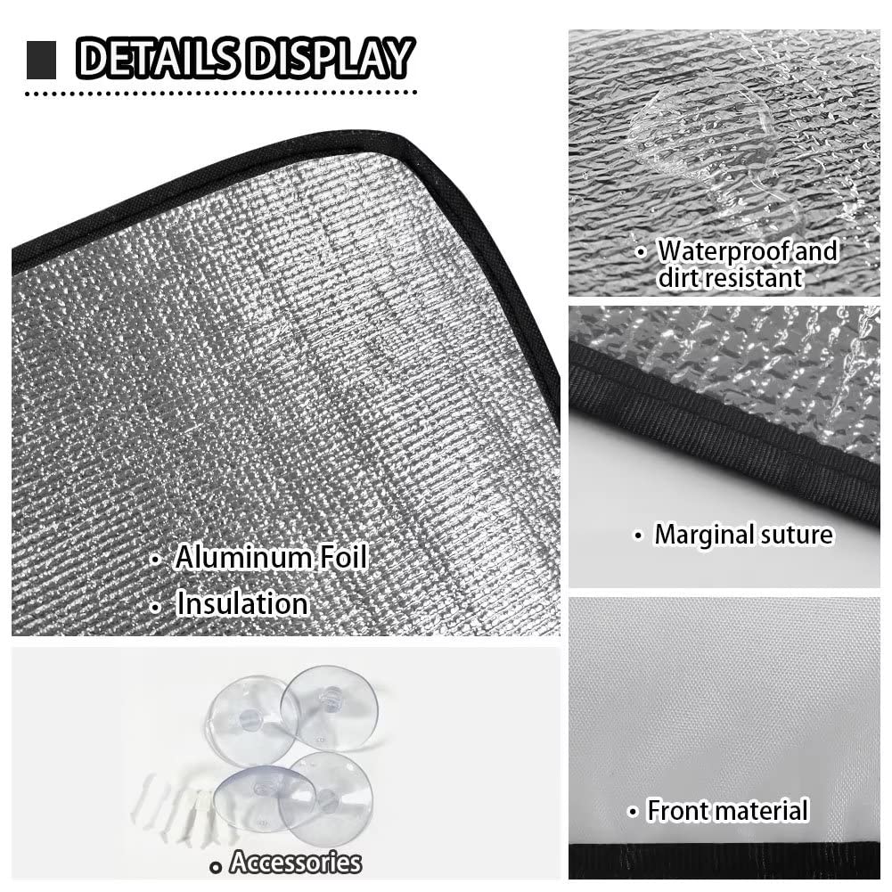 Pink Cow Pattern Car Windshield Sun Shade - UV Protection Foldable Sun Shield for Front Window | Durable Automotive Interior Accessories | Fits Most Cars, SUVs & Trucks | Perfect for Summer Parking & Road Trips