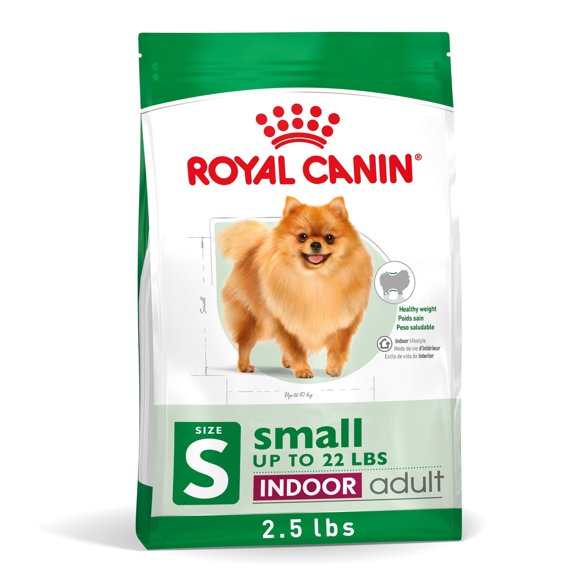 Royal Canin Small Indoor Adult Dry Dog Food - 2.5 lb Bag | Premium Nutrition for Small Breed Dogs | Perfect for Apartment Living & Indoor Pets