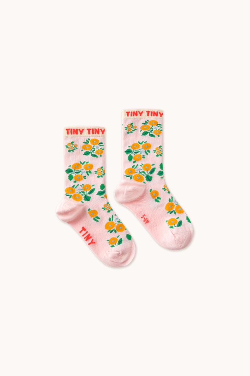 Tinycottons Kids Flower Socks - Cute Floral Pattern Ankle Socks for Girls & Boys | Perfect for School, Playdates & Special Occasions