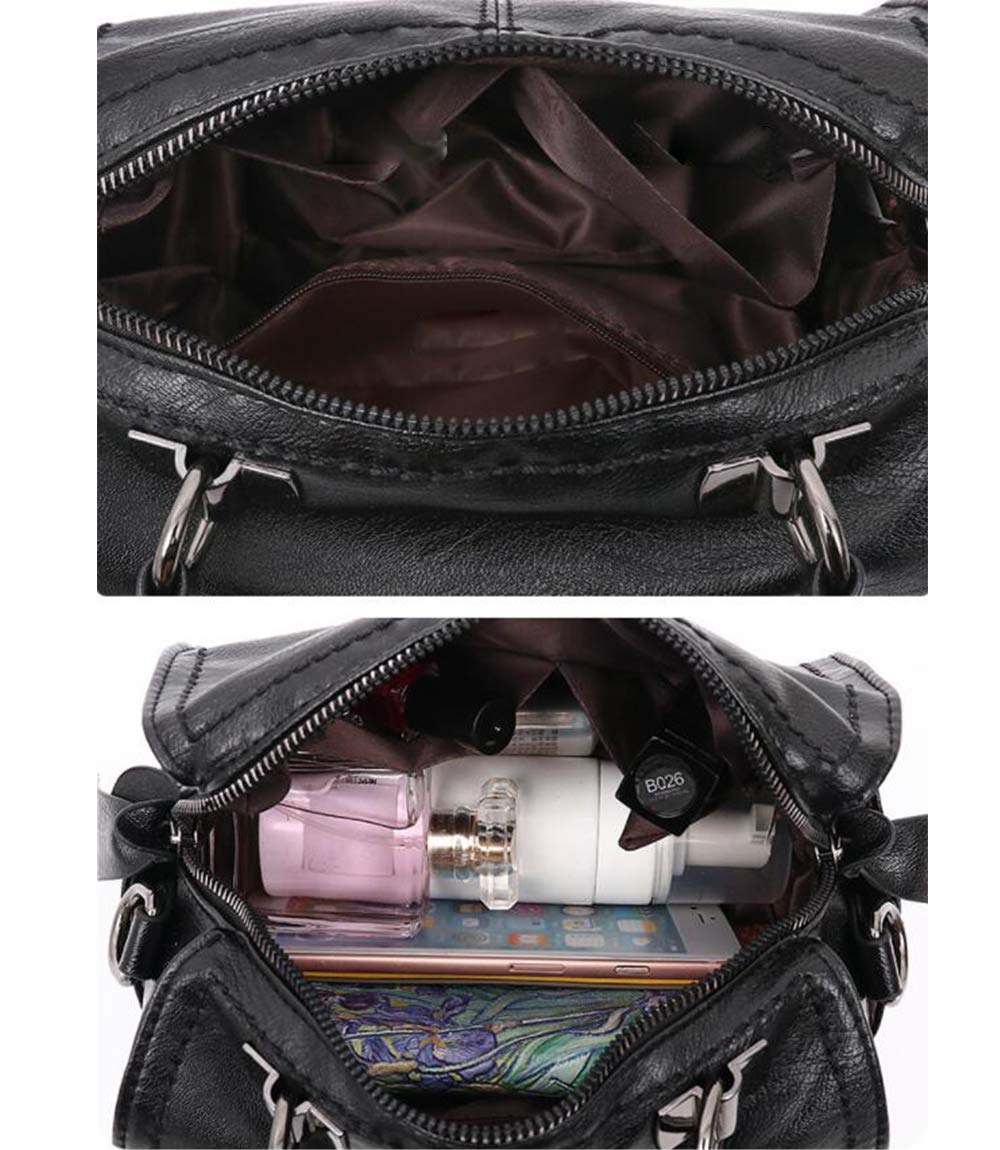 YAQUNICER Women's PU Leather Hobo Handbag with Bow Decor - Elegant Crossbody Shoulder Purse for Work, Travel & Everyday Use