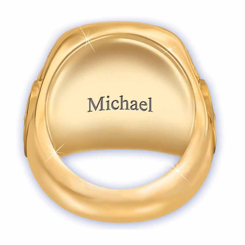 Danbury Mint Personalized US Military Ring for Air Force - Size 10 (Model #1660-0041) | Custom Engraved Gift for Veterans, Active Duty Service Members & Military Appreciation