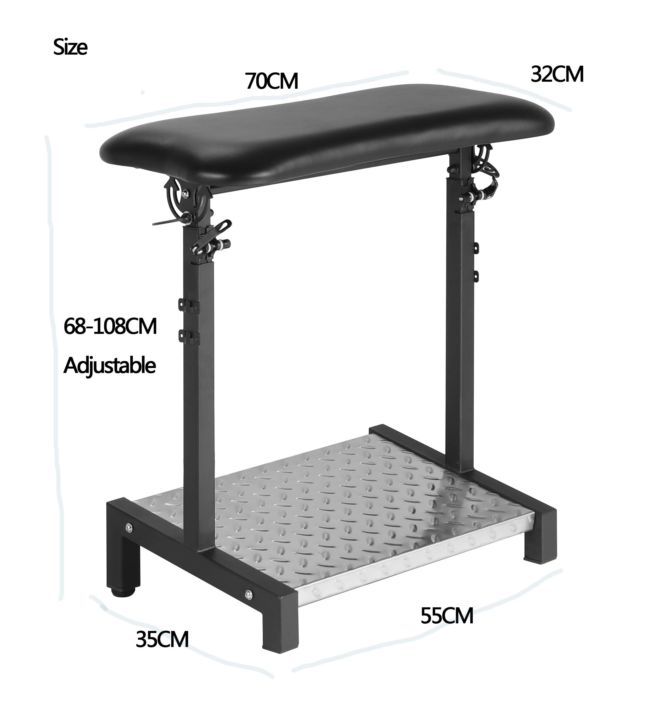 TATARTIST Heavy Duty Adjustable Tattoo Armrest Stand - Portable Arm & Leg Support for Tattoo Artists - Professional Studio Equipment for Comfortable Tattooing Sessions - Perfect for Tattoo Shops, Home Studios & Mobile Artists