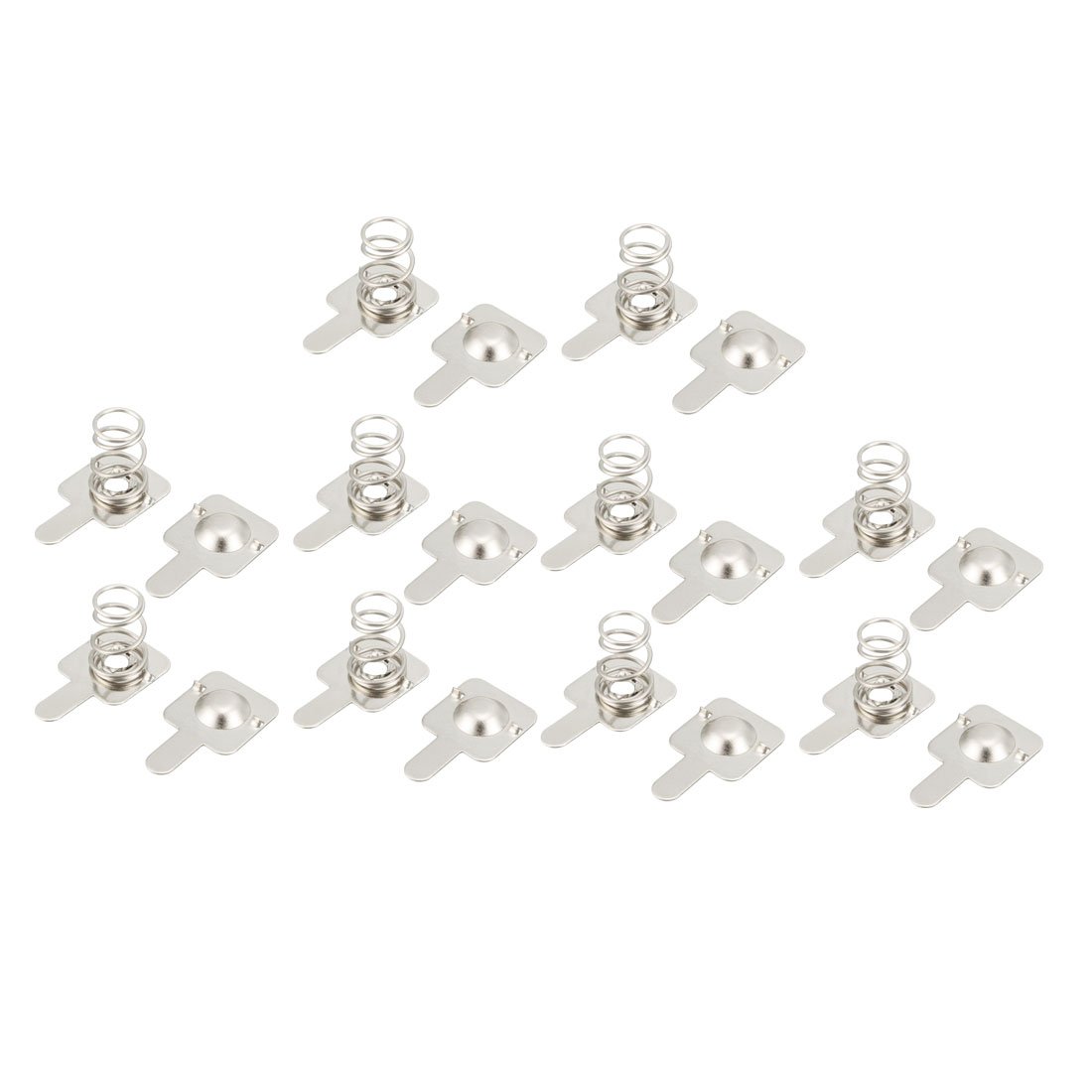 uxcell 10 Pairs AA AAA Battery Spring Contacts - Metal Replacement Terminals for Remote Controls, Battery Chargers & Electronic Devices | DIY Repair Parts for Toys, Flashlights & Household Gadgets