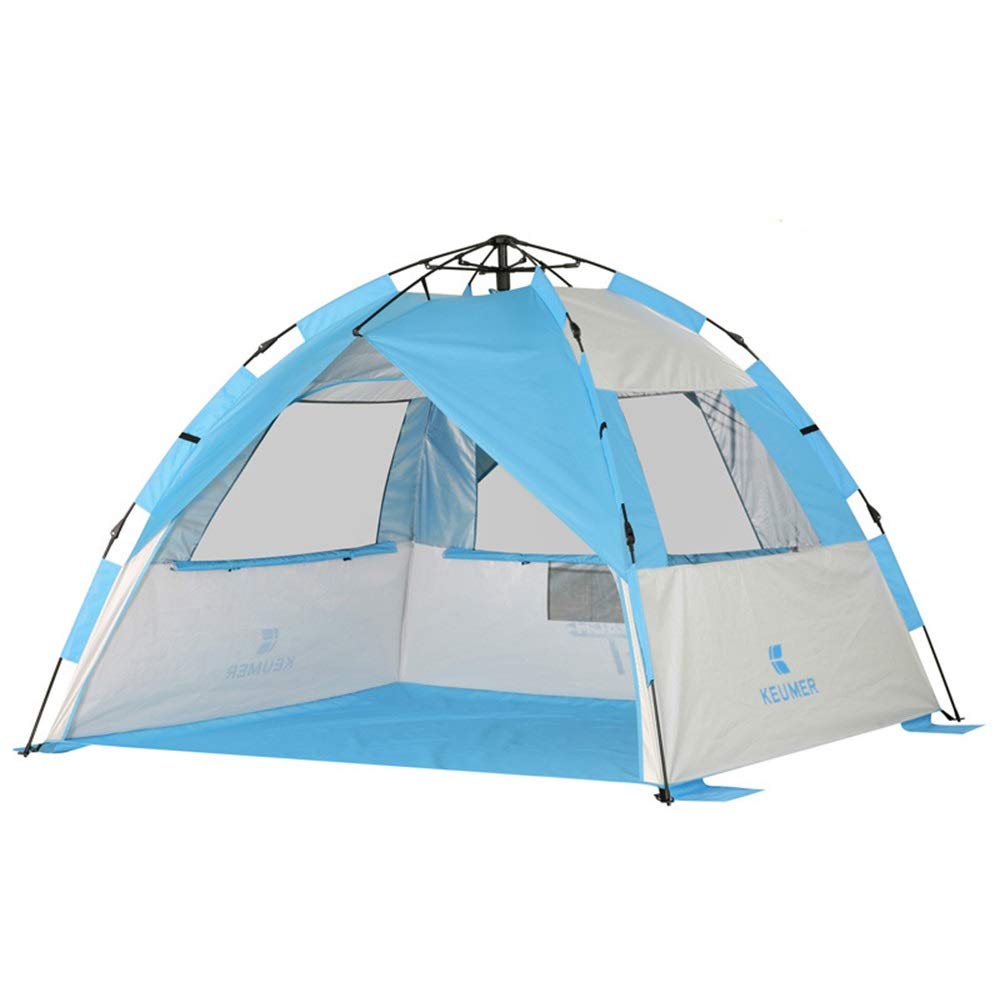 Outdoor Camping Tent with Carry Bag - Easy Setup Family Tent for Hiking & Backpacking - Portable & Durable (Blue, One Size) - Perfect for Family Camping Trips & Outdoor Adventures